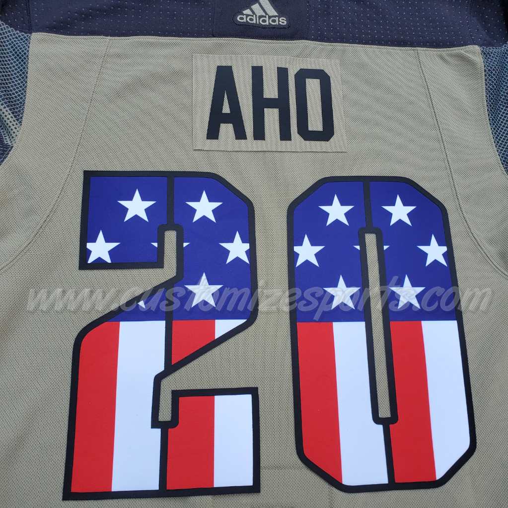 Minnesota Wild Customized Number Kit For 2022 Military Practice Jersey - Image 2
