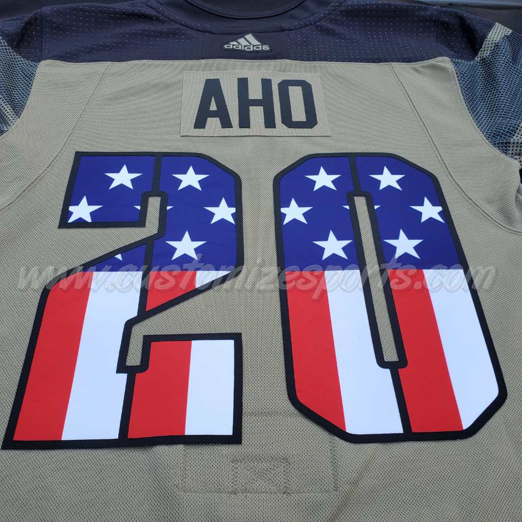 Minnesota Wild Customized Number Kit For 2022 Military Practice Jersey - Image 3