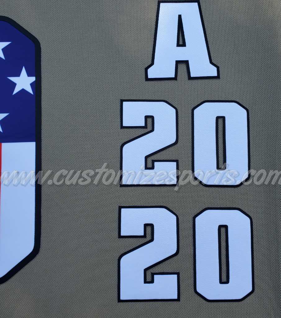 Minnesota Wild Customized Number Kit For 2022 Military Practice Jersey - Image 8