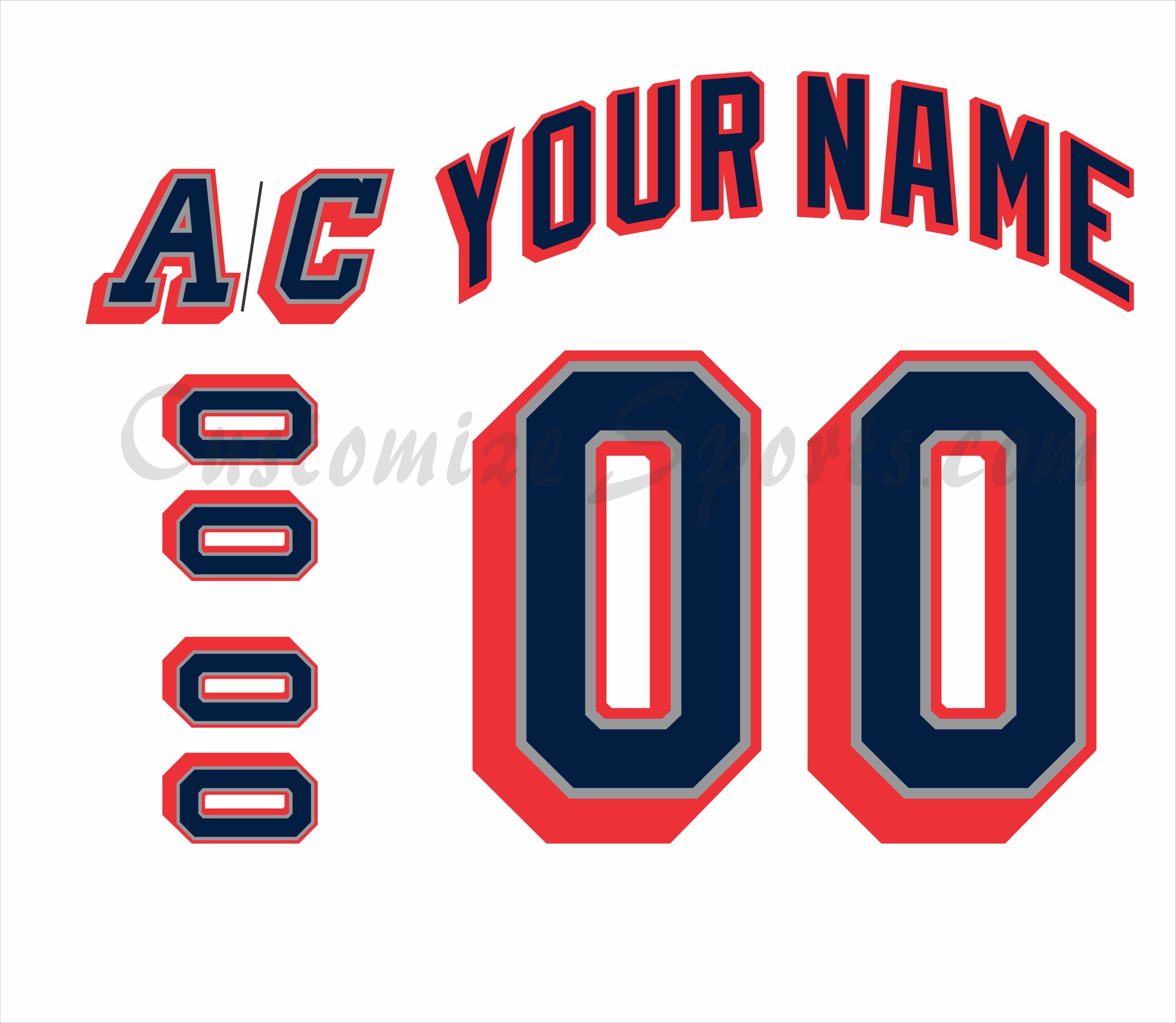 New York Rangers Customized Number Kit For Starter White Liberty Jersey