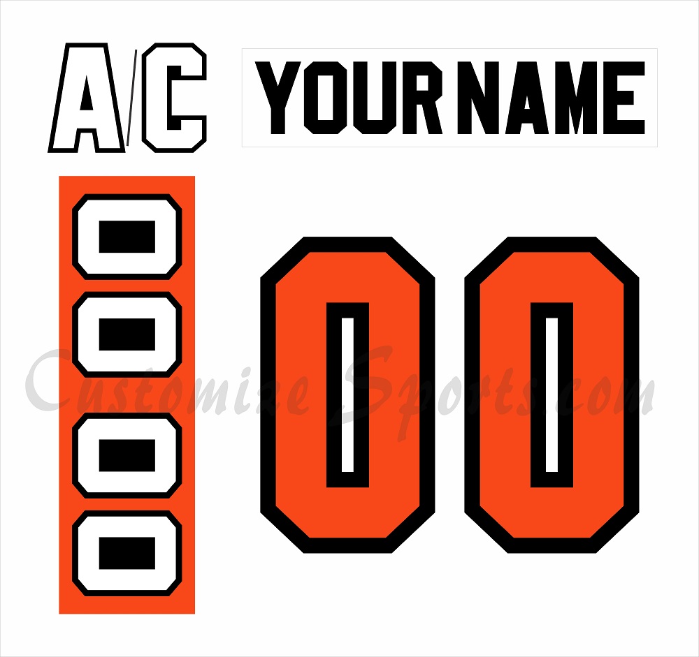 Philadelphia Flyers Customized Number Kit For 1977-1983 Home Jersey
