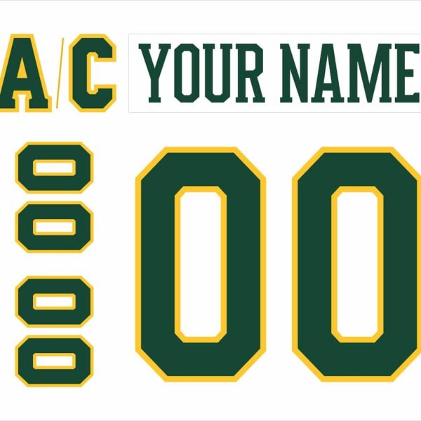 NCAA University of Vermont Customized Number Kit for 2017-2020 White Hockey Jersey