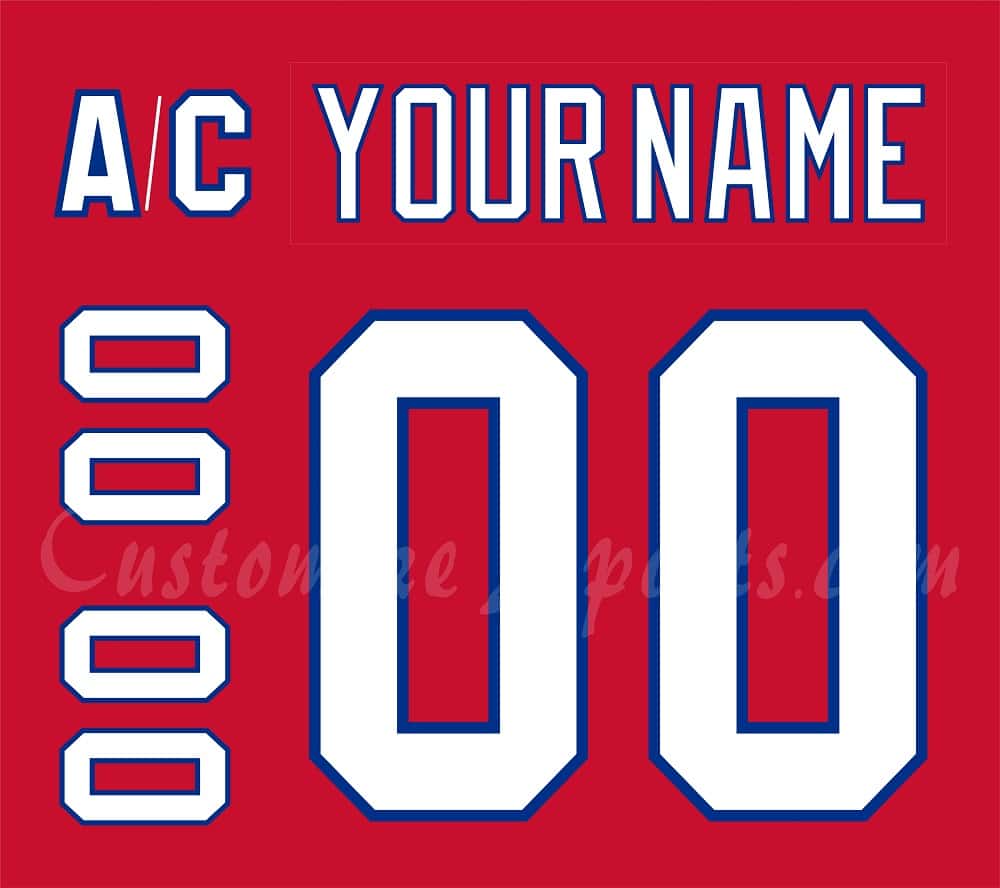 Washington Capitals Customized Number Kit For 2018-2020 3rd Jersey