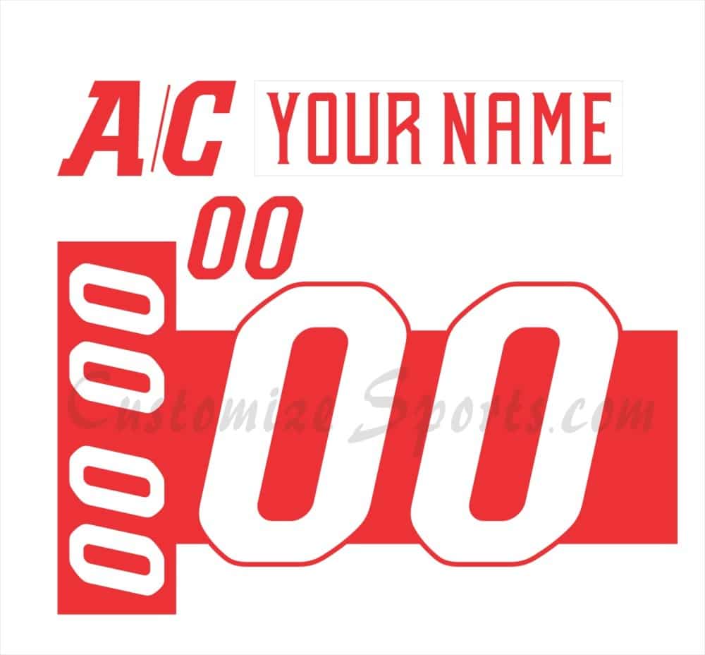 Grand Rapids Griffins Customized Number Kit for 2014 Outdoor Jersey