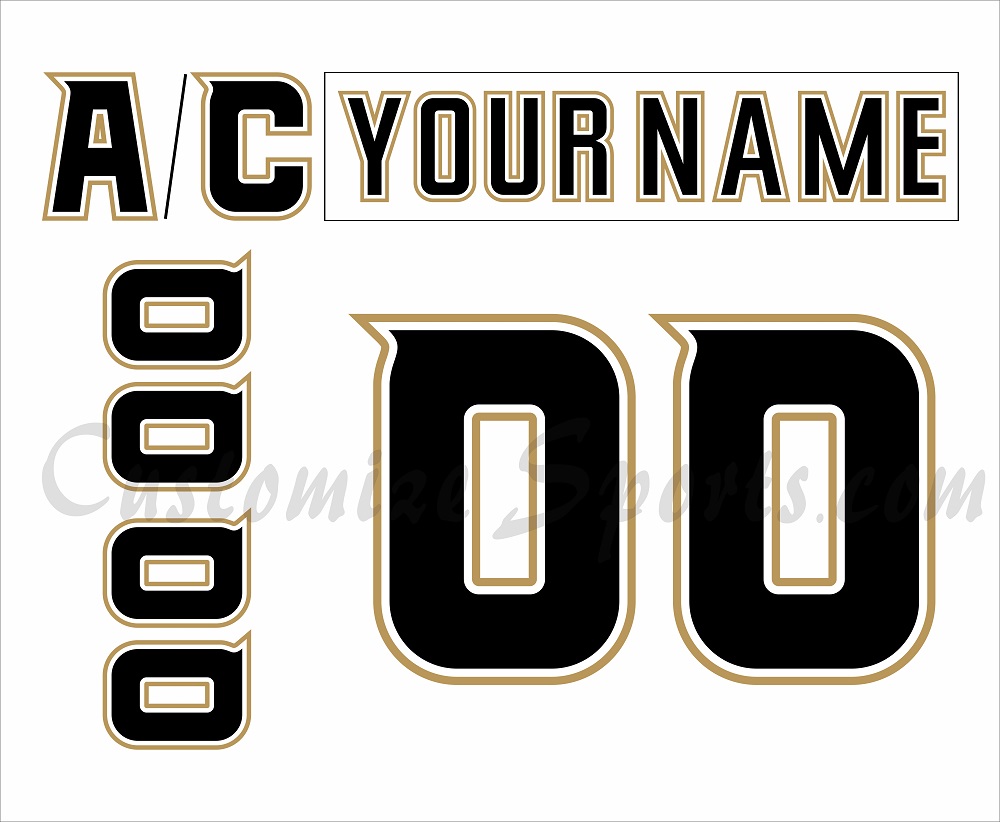 Anaheim Ducks Customized Number Kit for 2006-2007 Away Jersey
