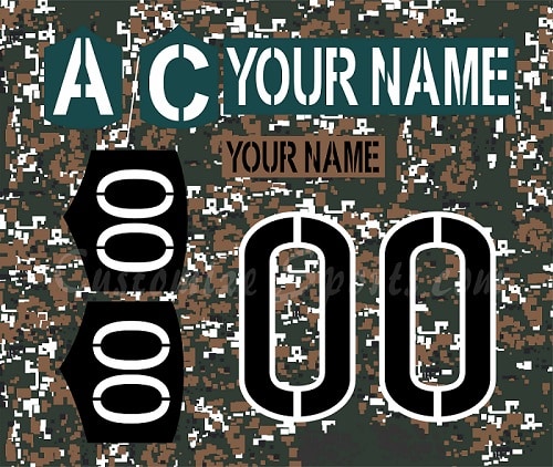 Boston Bruins Customized Number Kit For 2013 Military Jersey