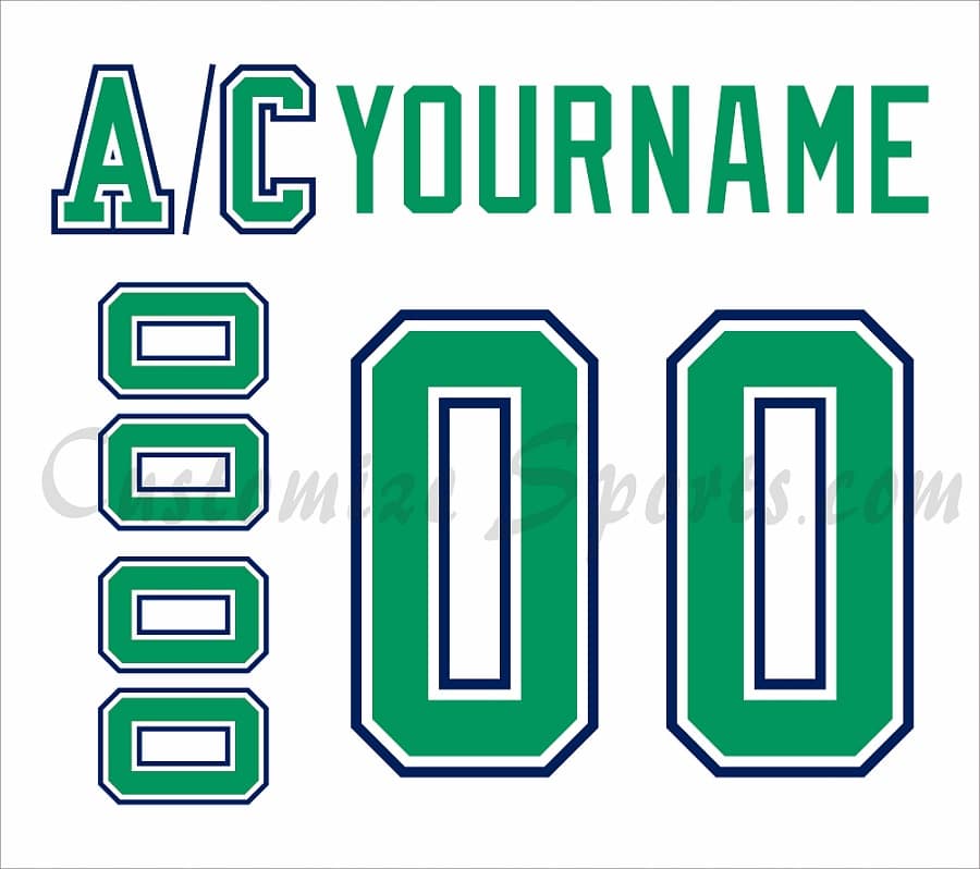 California Golden Seals Customized Number Kit For 1967-1970 Away Jersey