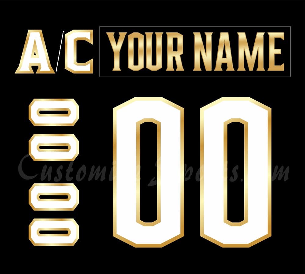 Columbus Blue Jackets Customized Number Kit For 2021 Golden Edition Jersey