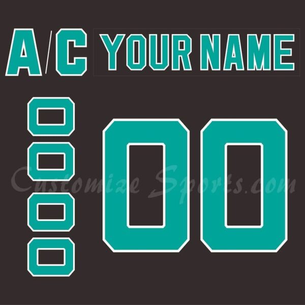 Detroit Vipers Customized Number Kit for 1996-1997 3rd Jersey