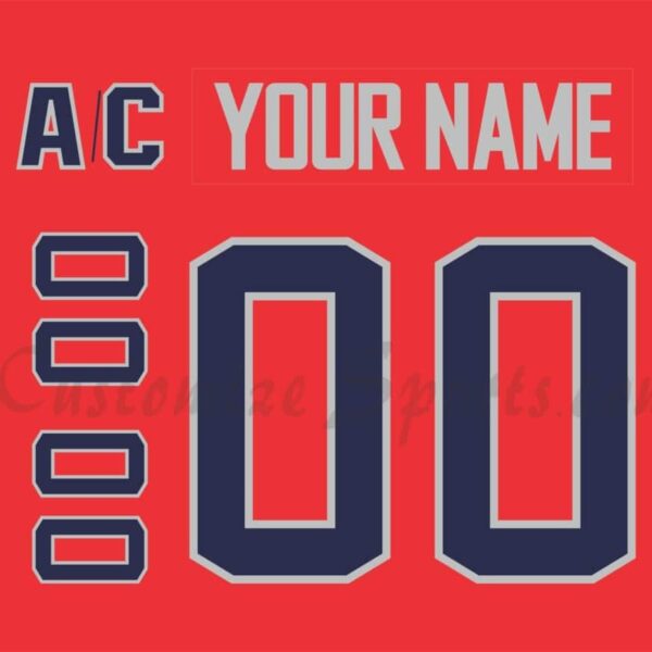 Hartford Wolfpack Customized Number Kit For 2014-2015 3rd Jersey