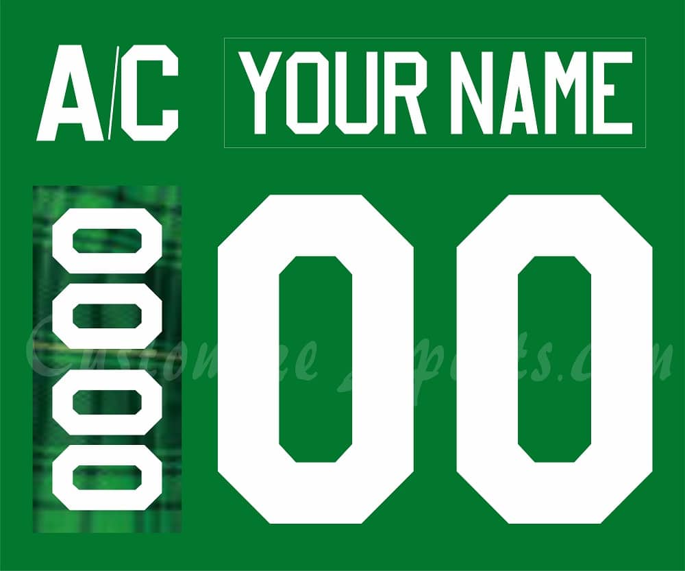 Chicago Blackhawks Customized Number Kit For 2016 St Patrick Day's Jersey