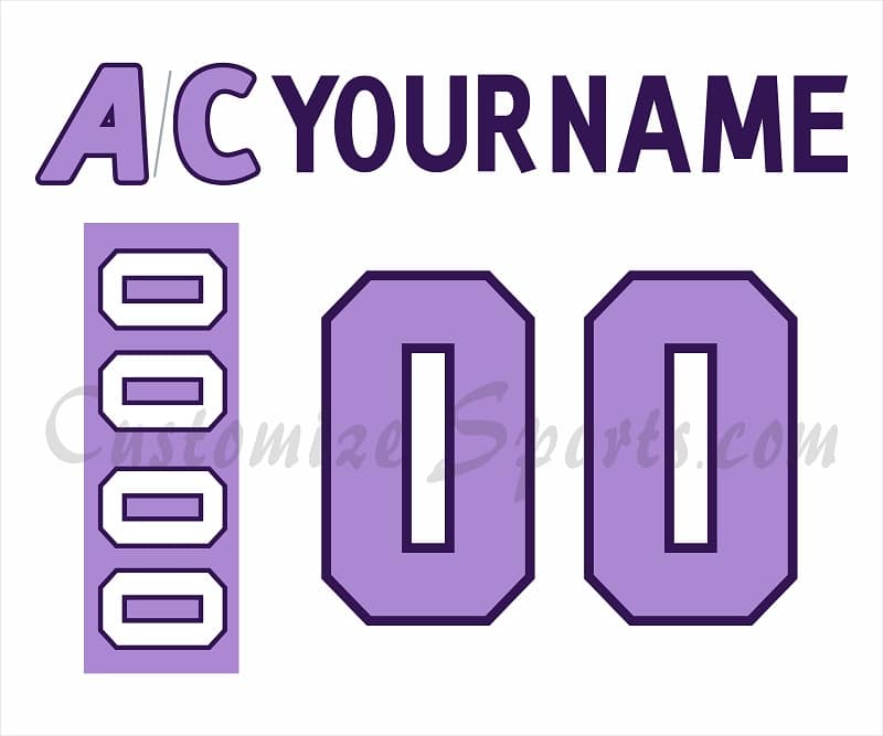 Los Angeles Kings Customized Number Kit For 2022 HFC Jersey