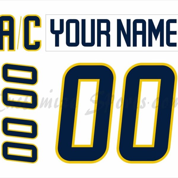 NCAA Michigan Wolverines Customized Number Kit 2021-2023 White Hockey Jersey