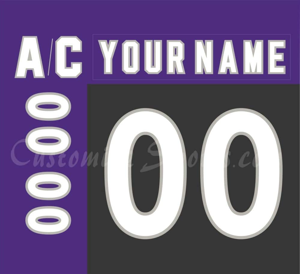 All Star Customized Number Kit for 1994 Western Conference Black Jersey