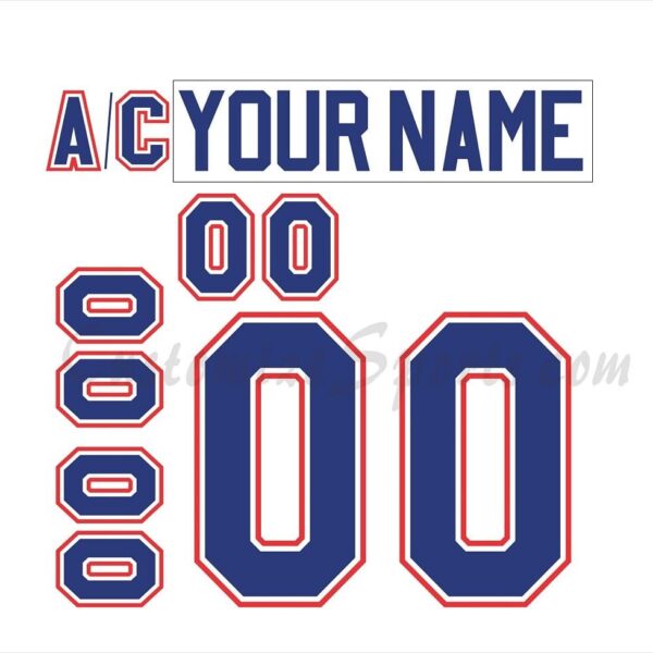 Syracuse Crunch Customized Number Kit for 2012-2014 Present 3rd Jersey