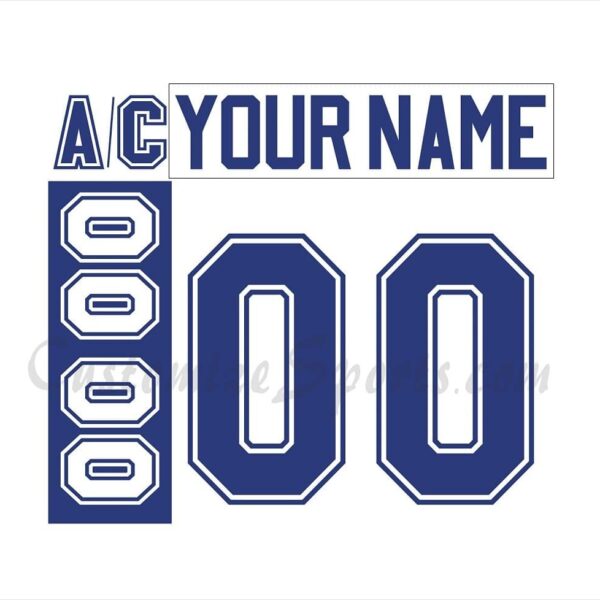 Syracuse Crunch Customized Number Kit for 2012-2014 Home Jersey