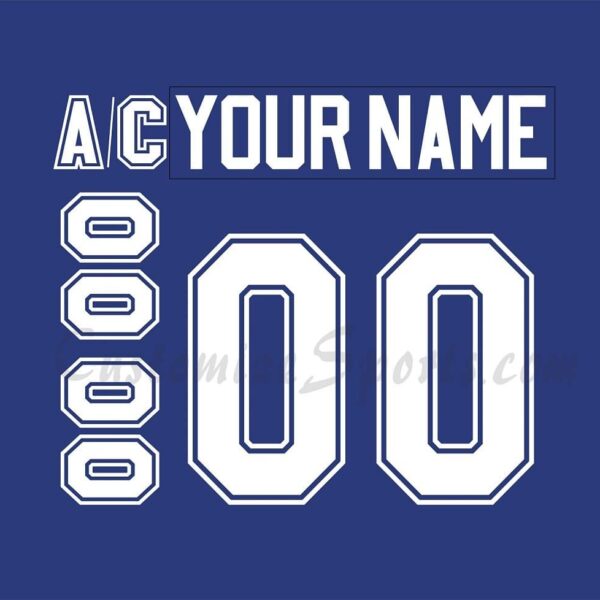 Syracuse Crunch Customized Number Kit for 2012-2014 Away Jersey