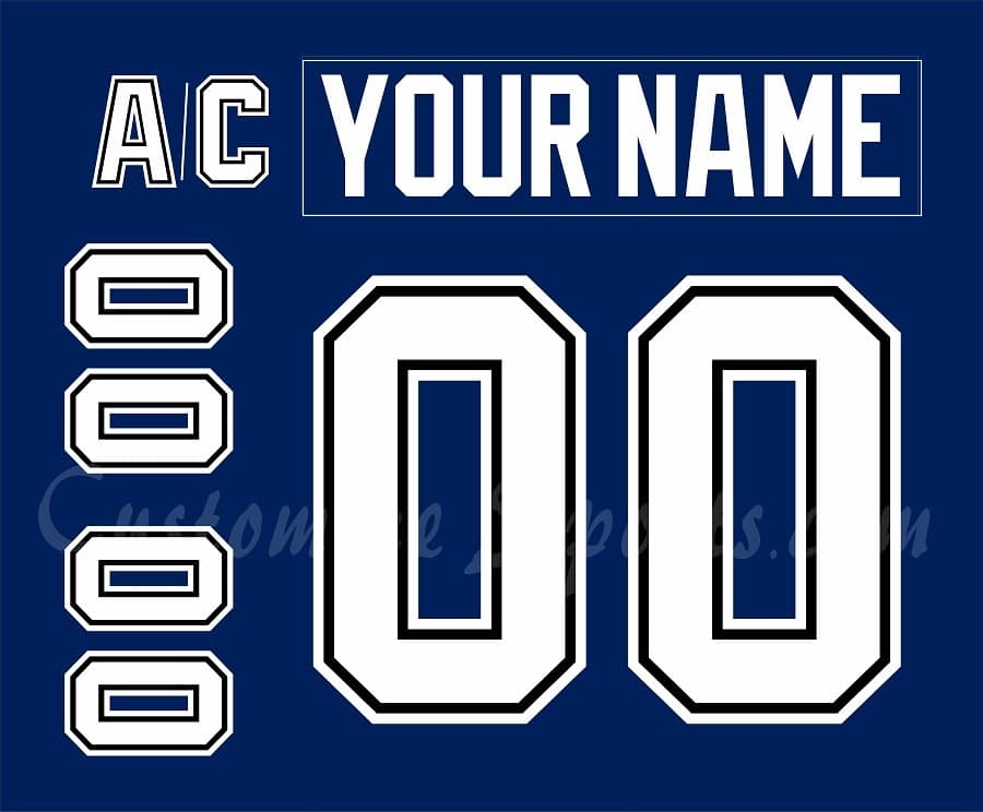 Tampa Bay Lightning Customized Number Kit For 2011-2017 Home Jersey