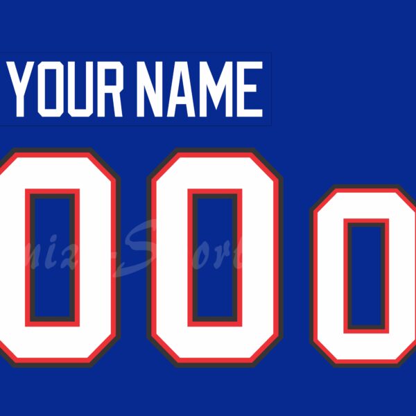 IIHF Team USA WJC Customized Number Kit for 2018 Blue Hockey Jersey