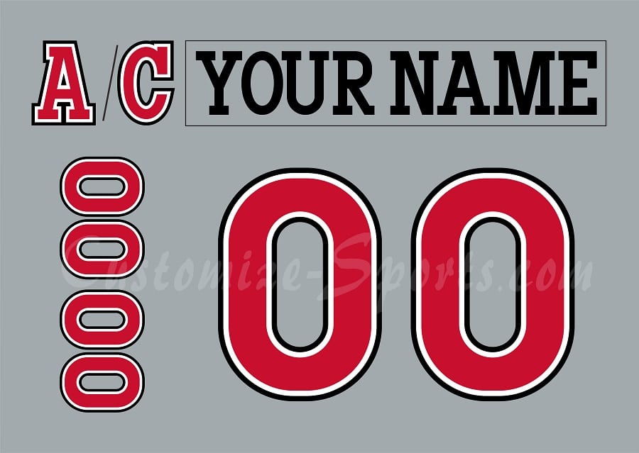 Cincinnati Cyclones Customized Number Kit For 2014-2017 Home Jersey
