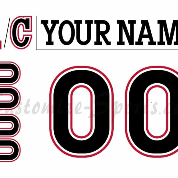 Cincinnati Cyclones Customized Number Kit For 2014-2017 3rd Jersey