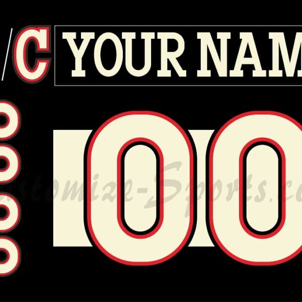 Cincinnati Cyclones Customized Number Kit For 2017-2021 3rd Jersey