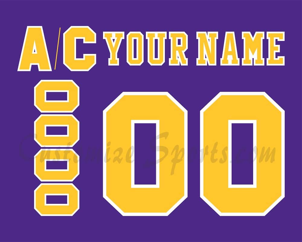 Los Angeles Kings Customized Number Kit For 1997 30th Anniversary Jersey