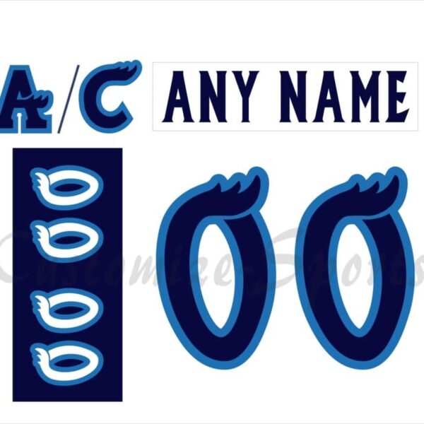 Manitoba Moose Customized Number Kit For 2015-Present Home White Jersey