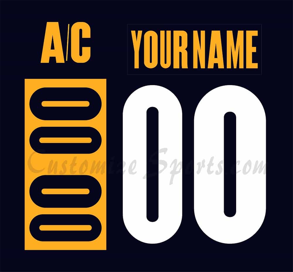 Nashville Predators Customized Number Kit For 2022 Stadium Series Jersey