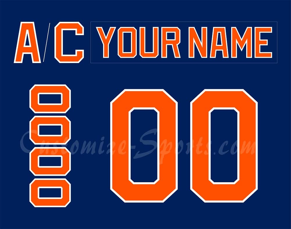 New York Islanders Customized Number Kit For 2009 Throwback Jersey