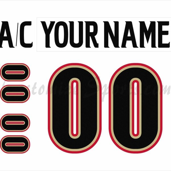 Wilkes Barre Scranton Penguins Customized Number Kit For 2004-2008 Home Jersey