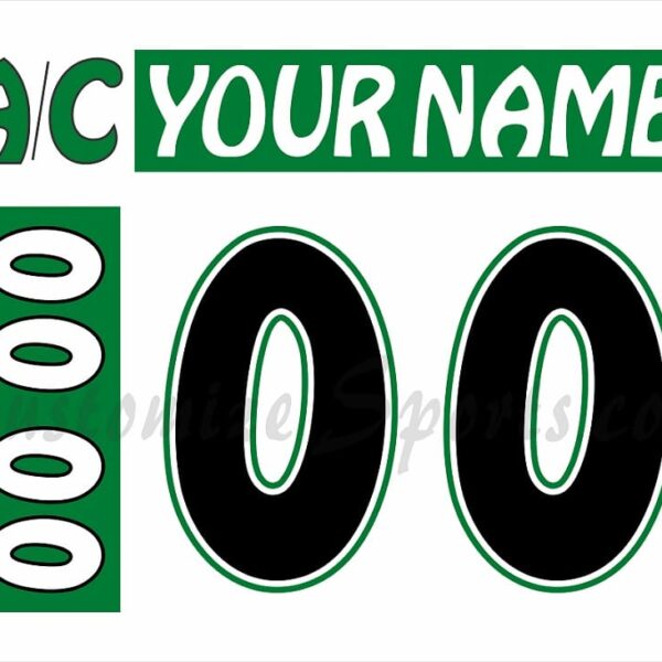 Wilkes Barre Scranton Penguins Customized Number Kit For 2005-2006 St Patrick's Day Jersey