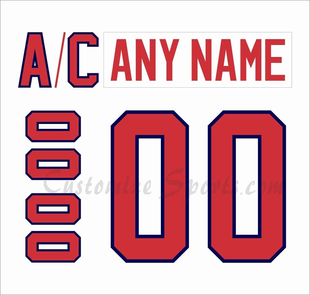 IIHF Team Czech Republic Customized Number Kit For 1996-1998 White Jersey