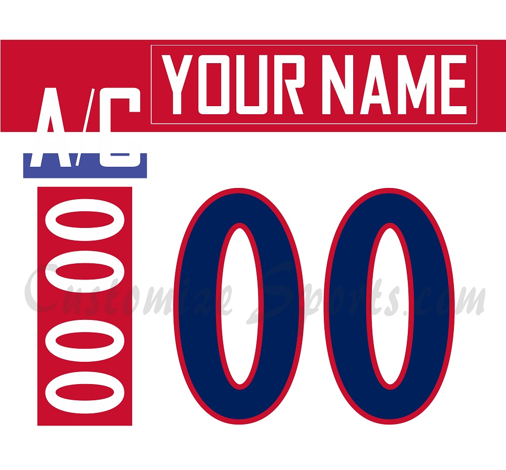 IIHF Team Czech Republic Customized Number Kit For 2014 Olympic Home Jersey