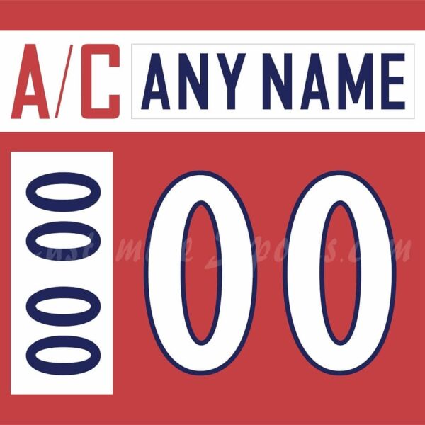 IIHF Team Czech Republic Customized Number Kit For 2015-2017 Red Hockey Jersey