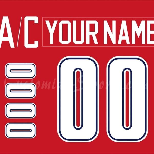 IIHF Team Czech Republic Customized Number Kit For 1998-2001 Nagano Red Hockey Jersey