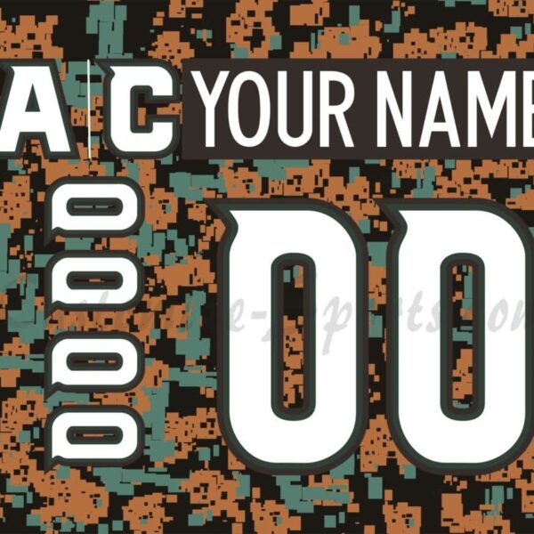 San Diego Gulls Customized Number Kit For 2017 Military Jersey