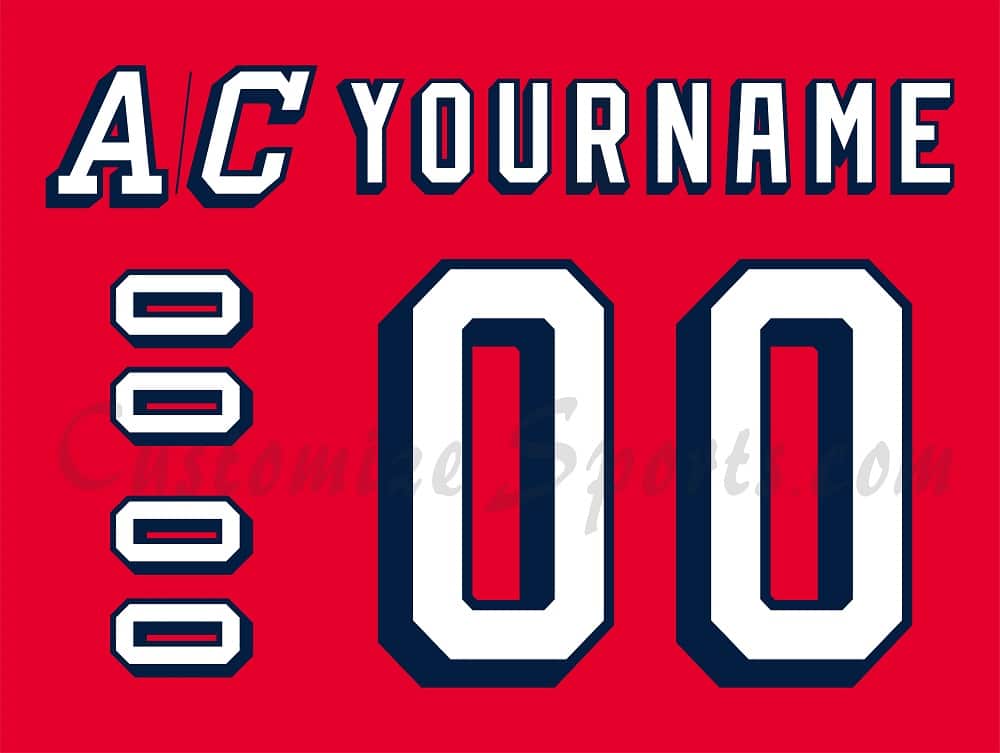 New York Rangers Customized Number Kit For Starter Fashion Red Jersey