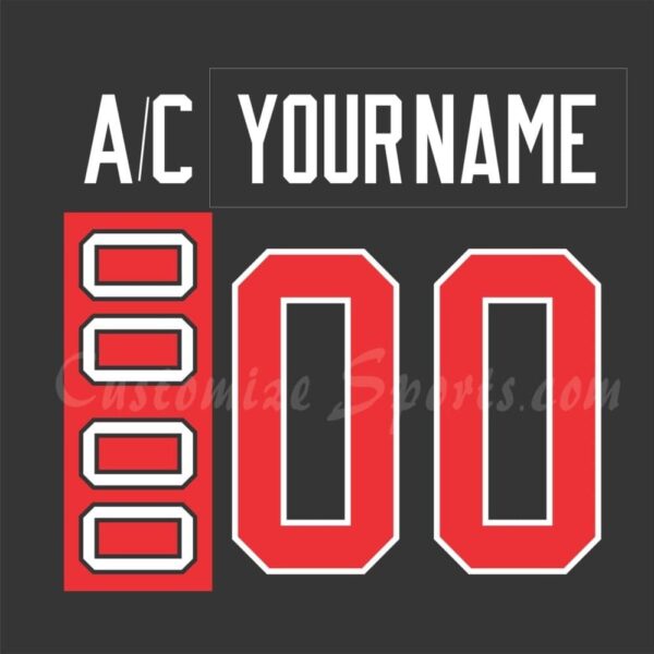 San Diego Gulls Customized Number Kit For 1991-1992 Black Jersey