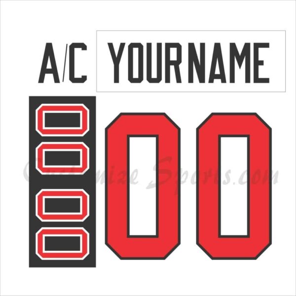 San Diego Gulls Customized Number Kit For 1991-1992 White Jersey