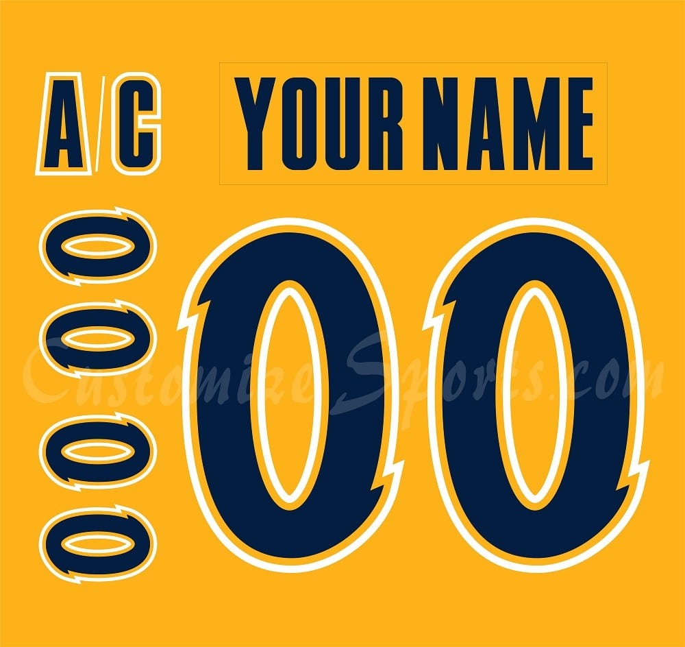 Shawinigan Cataractes Customized number Kit For 2014-2015 Yellow Jersey