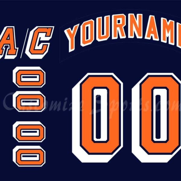 San Diego Gulls Customized Number Kit For 2005-2006 Navy Jersey