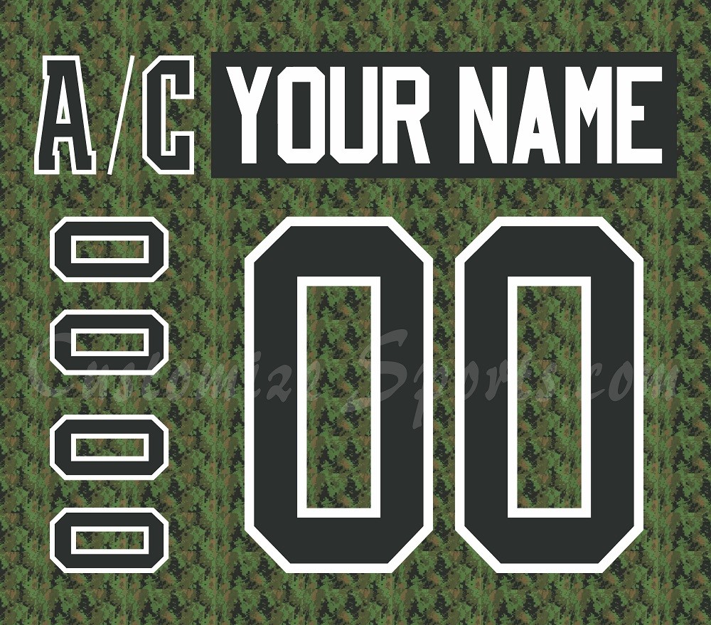 Kingston Frontenacs Customized Number Kit For 2021 Military Jersey