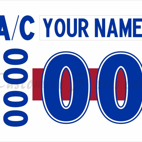 Laval Rockets Customized Number Kit For 2017-2024 White Jersey