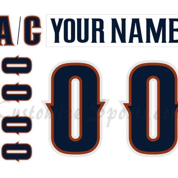 Milwaukee Admirals Customized Number Kit For 2001-2006 Home Jersey