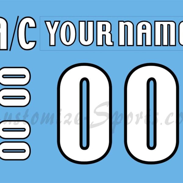 Milwaukee Admirals Customized Number Kit For 2008-2015 3rd Jersey