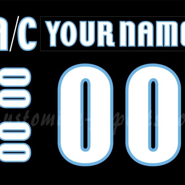 Milwaukee Admirals Customized Number Kit For 2010-2015 Black Jersey