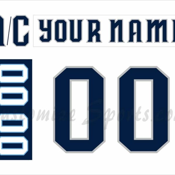 Milwaukee Admirals Customized Number Kit For 2015-2018 White Jersey