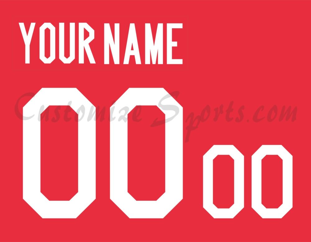 Basketball Team Canada Customized Number Kit For 2021 Red Jersey