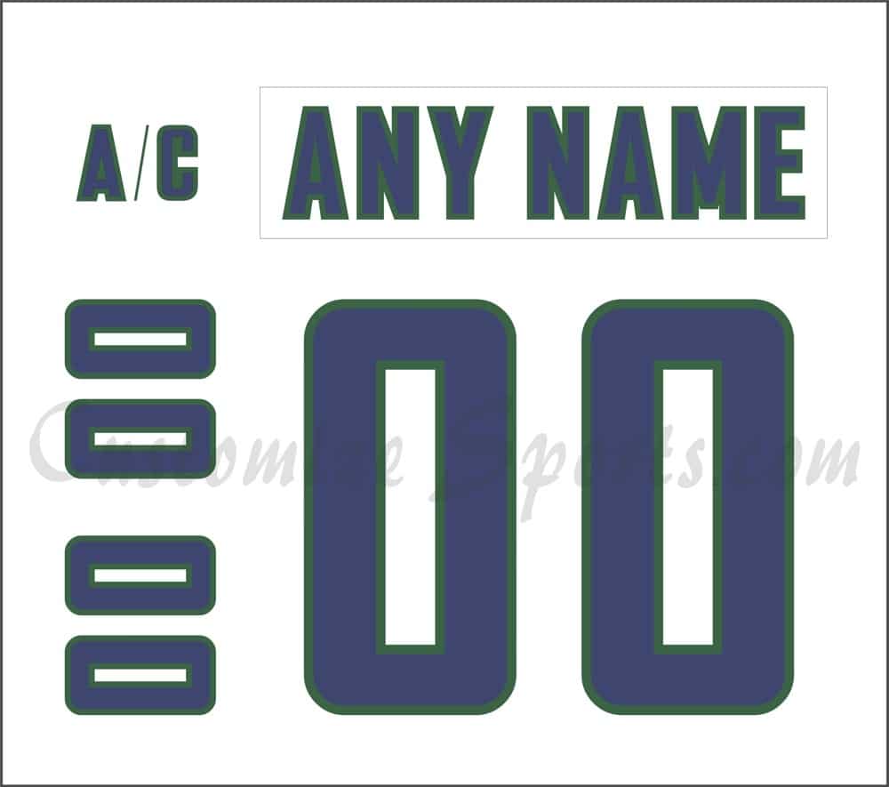 Plymouth Whalers Customized Number Kit For 2009-2015 White Jersey